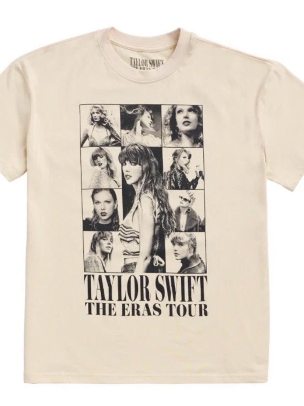 Taylor Swift The Eras Tour Official Merch Beige Tee T-Shirt Size 2XL XXL New